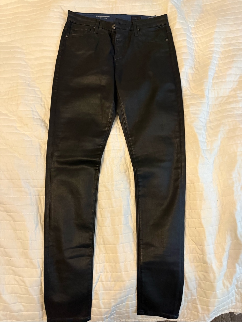 AG Adriano Goldschmied Farrah Skinny Jeans Womens Size 27 Black High Rise